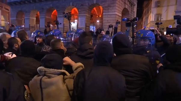 Manifestazione di Forza Nuova a Macerata Manifestazione di Forza Nuova a Macerata