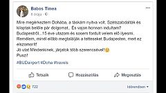 Babos Tímea csomagját is kifosztották Budapestről repülve