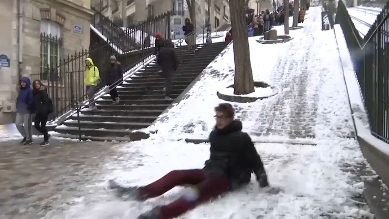 Wintersportfreuden in Paris