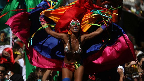A reveller during Carnival festivities in Rio de Janeiro, Brazil, Feb. 9 A reveller during Carnival festivities in Rio de Janeiro, Brazil, Feb. 9