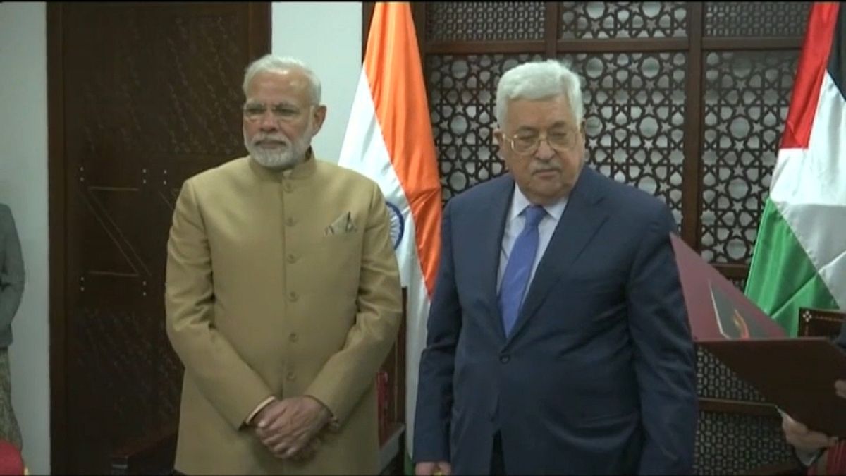 Histórica visita de un primer ministro de la India a Cisjordania