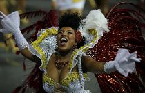 Feathers and diamanté: Brazil's samba schools strut their stuff