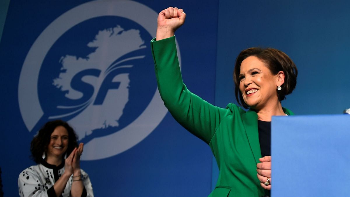 Newly elected Sinn Fein President Mary Lou McDonald