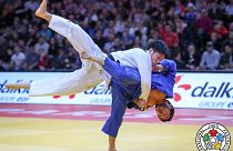 Clarisse Agbegnenou shares her golden moment with Paris at Judo Grand Slam