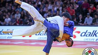 Clarisse Agbegnenou shares her golden moment with Paris at Judo Grand Slam