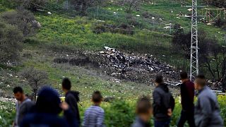 محل سقوط جنگنده اسرائیل