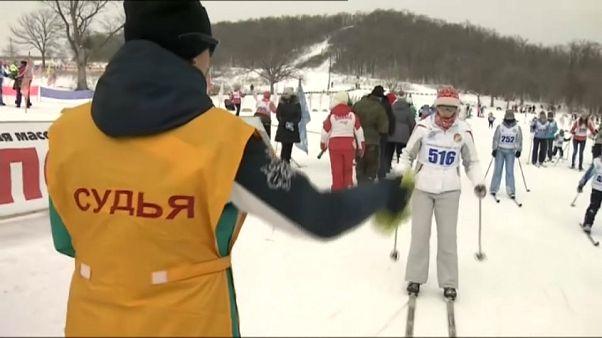Skier pour soutenir les sportifs russes bannis des J.O. Skier pour soutenir les sportifs russes bannis des J.O.