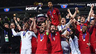 O momento da festa que confirmou Portugal Campeão da Europa