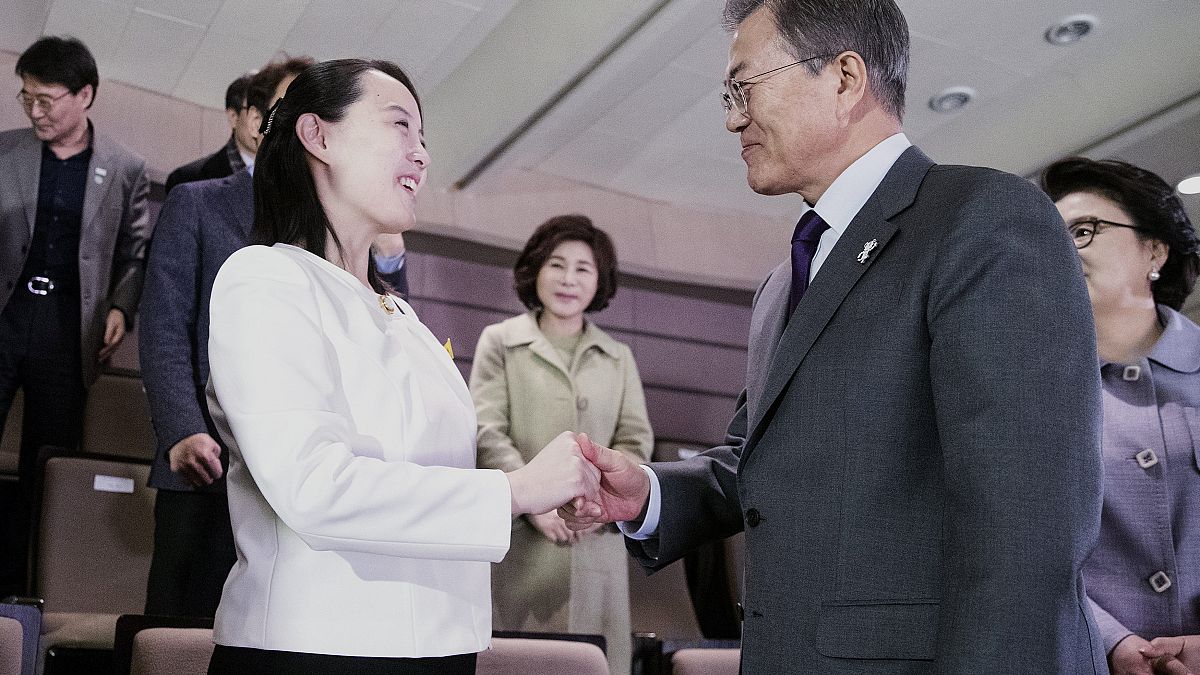 El presidente surcoreano habla con Kim Yo Jong, hermana de Kim Jong-un