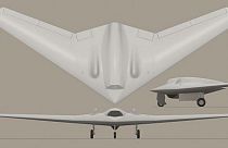 نمونه پهپاد مدل آر کیو ۱۷۰ ایرانی که به دست ارتش اسرائیل رهگیری و سرنگون شد
