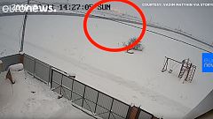 Mosca, un video delle telecamere CCTV mostra il momento dell'esplosione