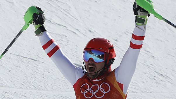 JO-2018 - Ski/combiné : victoire de l'Autrichien Marcel Hirscher JO-2018 - Ski/combiné : victoire de l'Autrichien Marcel Hirscher