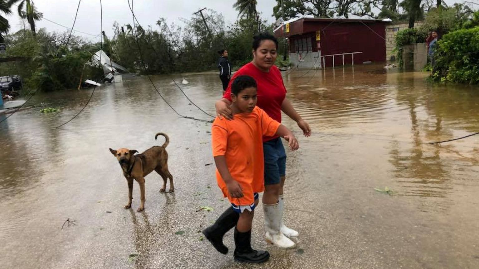 Ciclone causa destruição no Tonga