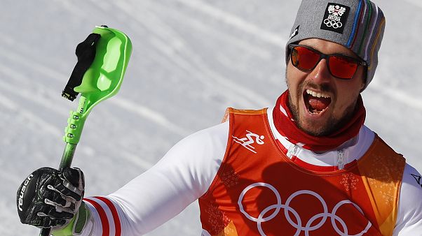 Primeiro ouro para Marcel Hirscher nos Jogos de Inverno Primeiro ouro para Marcel Hirscher nos Jogos de Inverno