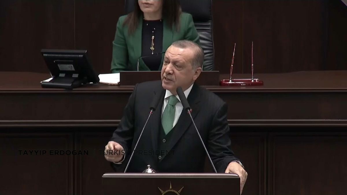 Turkish president addresses parliament
