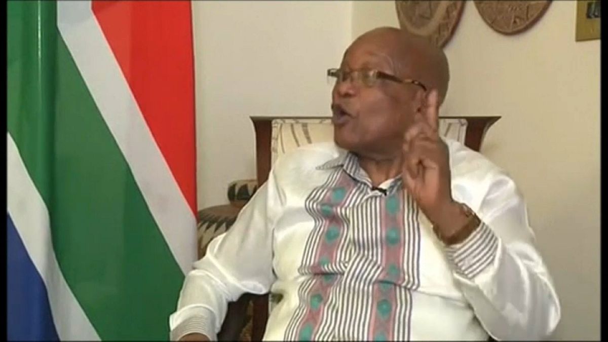 South African president Jacob Zuma refuses to resign