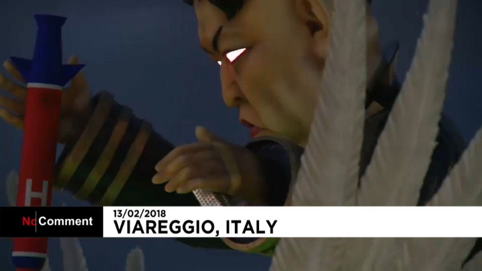 Kim Jong-un, Putin, Berlusconi... en el Carnaval de Viareggio