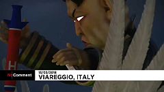 Kim Jong-un, Putin, Berlusconi... en el Carnaval de Viareggio