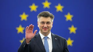 Croatian PM Andrej Plenkovic in Strasbourg, France, Feb 6, 2018. 