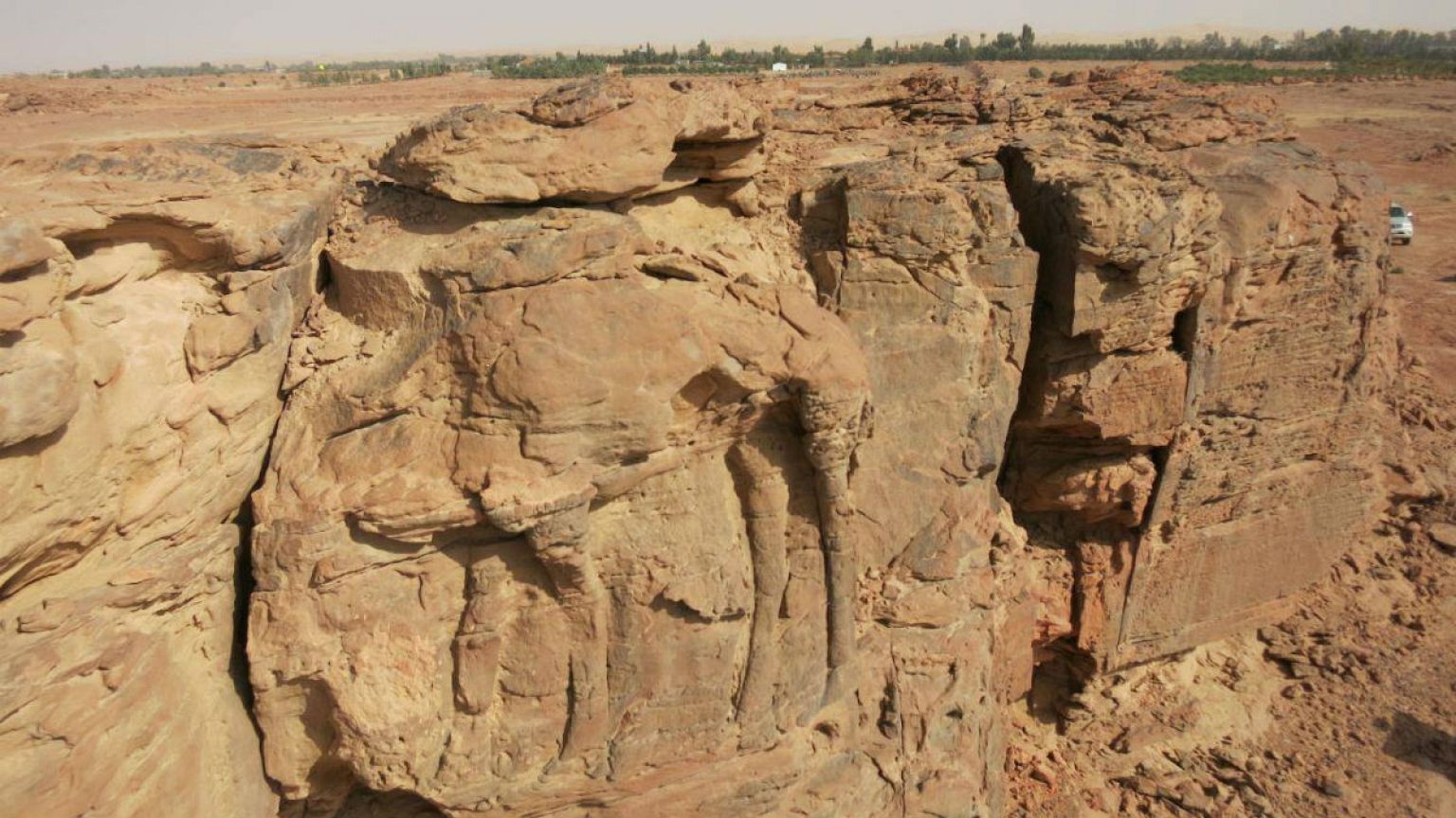 نقش‌برجسته شتر در اطراف جوف عربستان