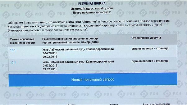 Сайт Навального заблокирован Сайт Навального заблокирован