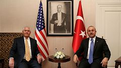 Mevlut Cavusoglu meets U.S. Secretary of State Rex Tillerson 