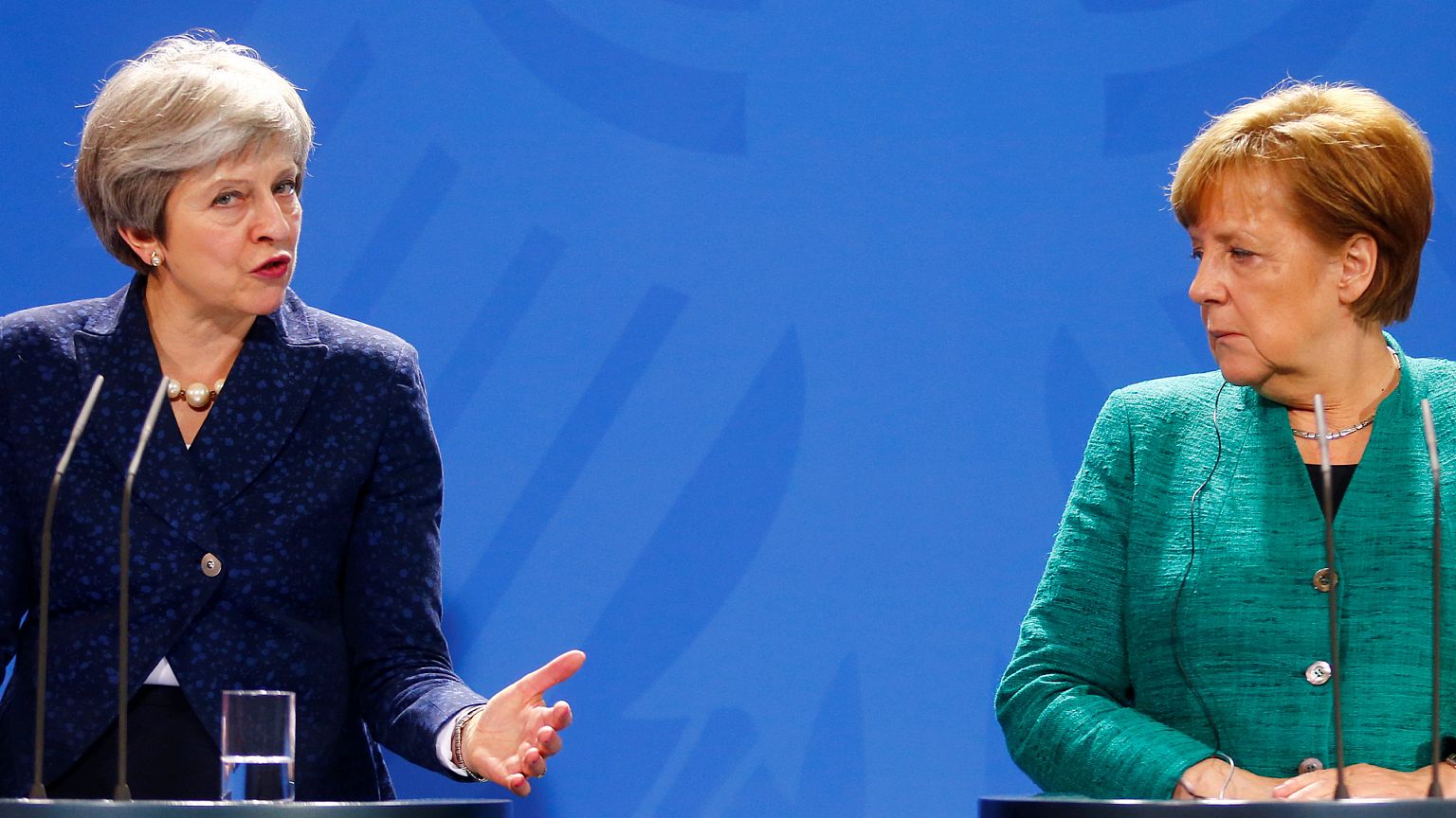 Brexit : Theresa May à Berlin