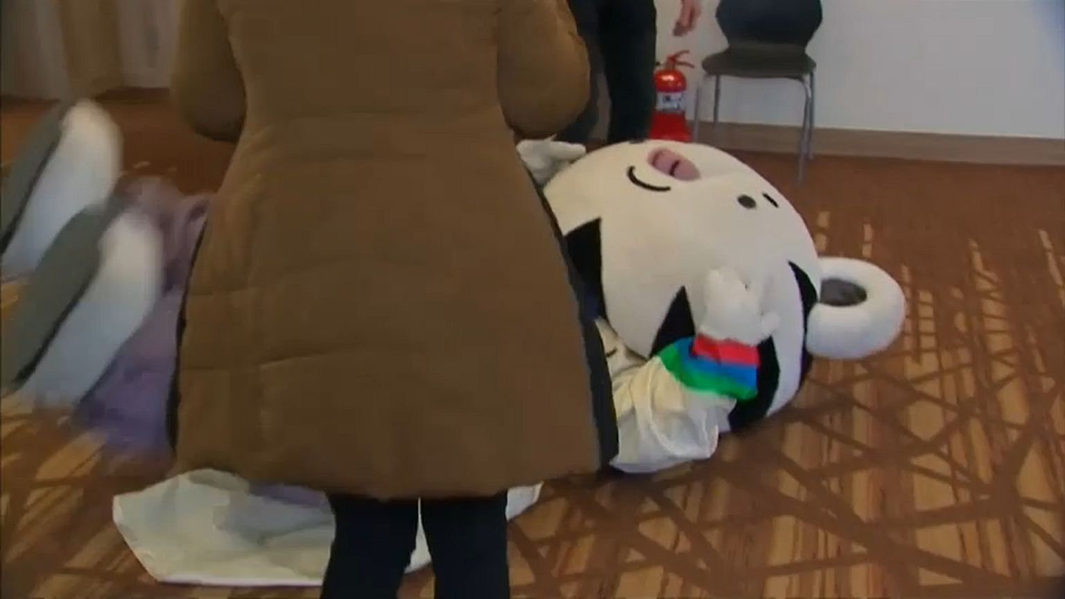 Maskottchen-Malheur