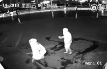 دزد ناشی رفیقش را از پا انداخت