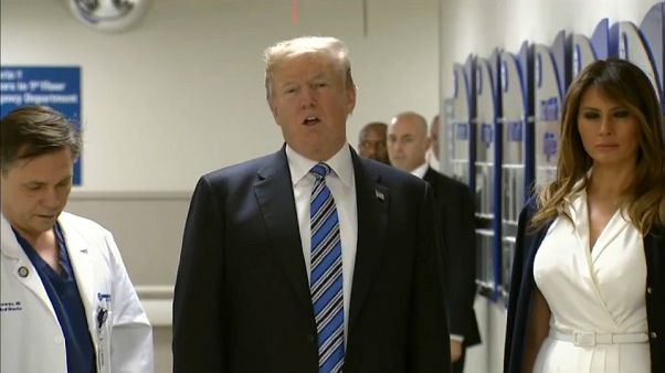 President Trump hailed emergency response teams during Florida visit President Trump hailed emergency response teams during Florida visit