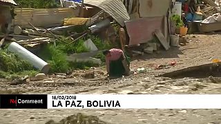 شاهد.. فيضانات بوليفيا ونزوح السكان