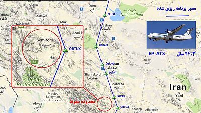 Iran: aereo si schianta con oltre 60 persone a bordo