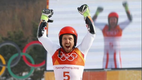 Hirscher Oro nel Gigante di PyeongChang Hirscher Oro nel Gigante di PyeongChang