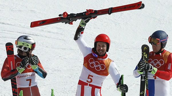 Riesenslalom: Zweites Olympia-Gold für Marcel Hirscher aus Salzburg Riesenslalom: Zweites Olympia-Gold für Marcel Hirscher aus Salzburg