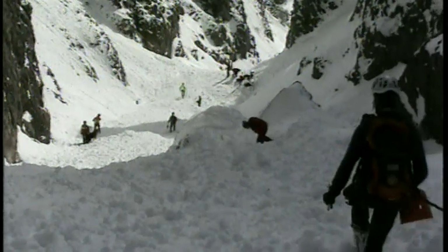 Italian first responders search for survivors after avalanche