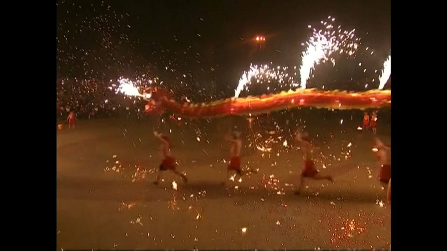 Festliches Drachenfeuer