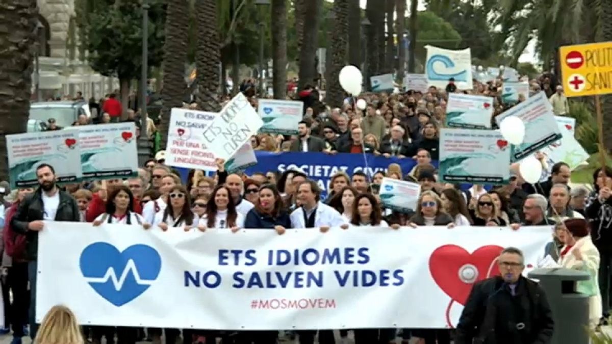 Médicos y enfermeros de Baleares contra el catalán obligatorio