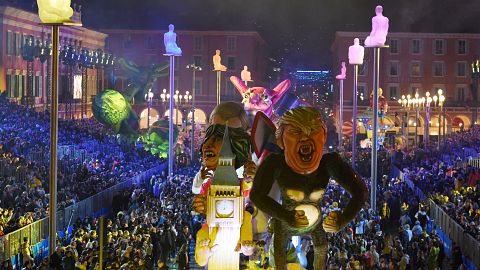 Carnevale 2018, Trump che spara Kim Jong-un da un cannone e altri highlights