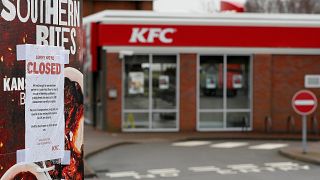 A KFC restaurant in Coalville, Britain, is closed on February 19, 2016.