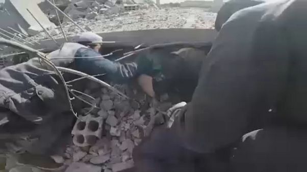 Doğu Guta'ya yönelik hava saldırıları devam ediyor Doğu Guta'ya yönelik hava saldırıları devam ediyor