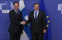 Jose Manuel Barroso, con el actual vicepresidente de la CE, Jyrki Katainen