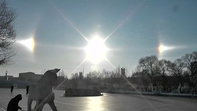 Βίντεο: Το σπάνιο οπτικό φαίνομενο του «ηλιακού σκύλου»!