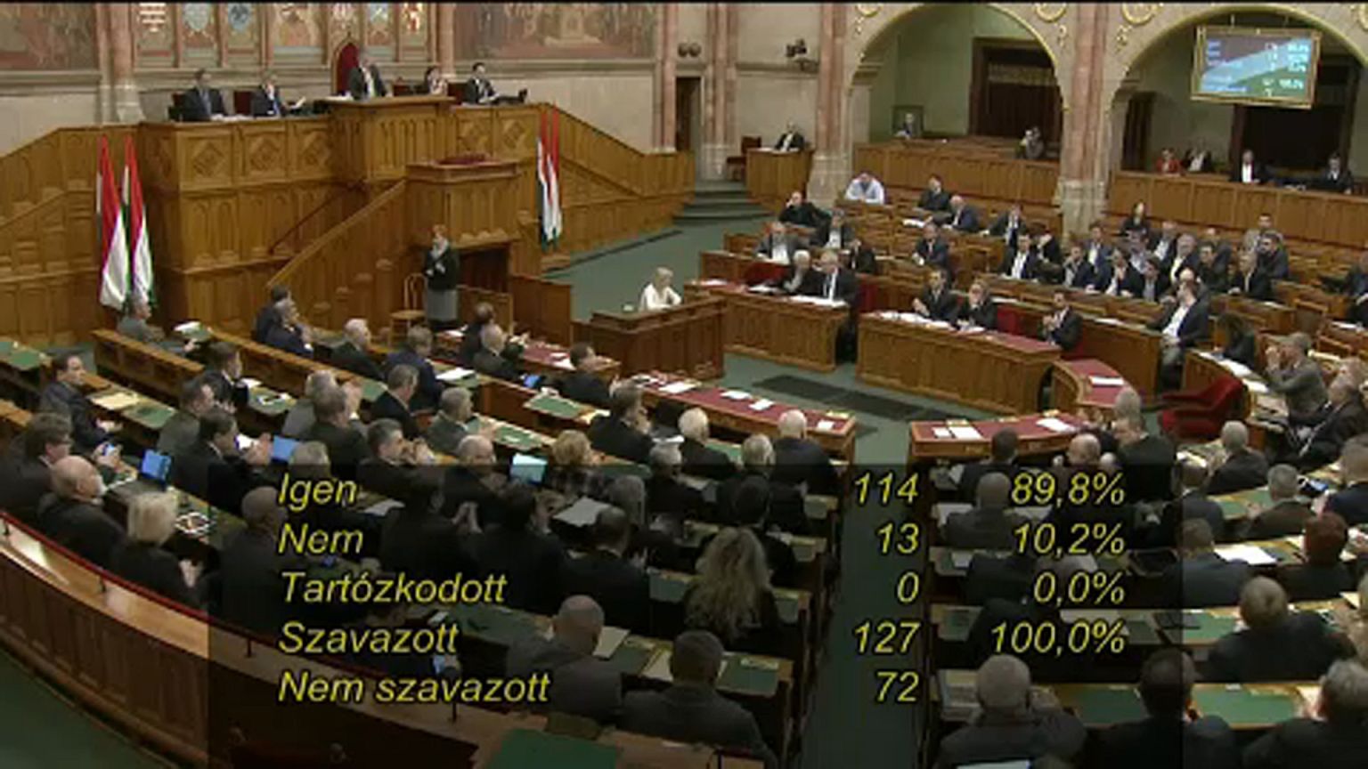 Szolidaritást vállal a magyar parlament Lengyelországgal