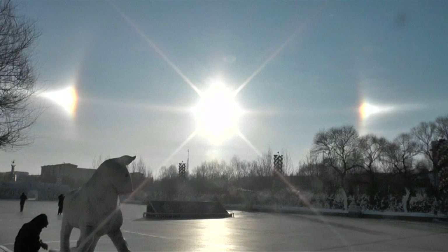 Watch: 'Three sun' phenomenon appears in China