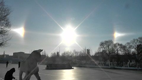 Watch: 'Three sun' phenomenon appears in China