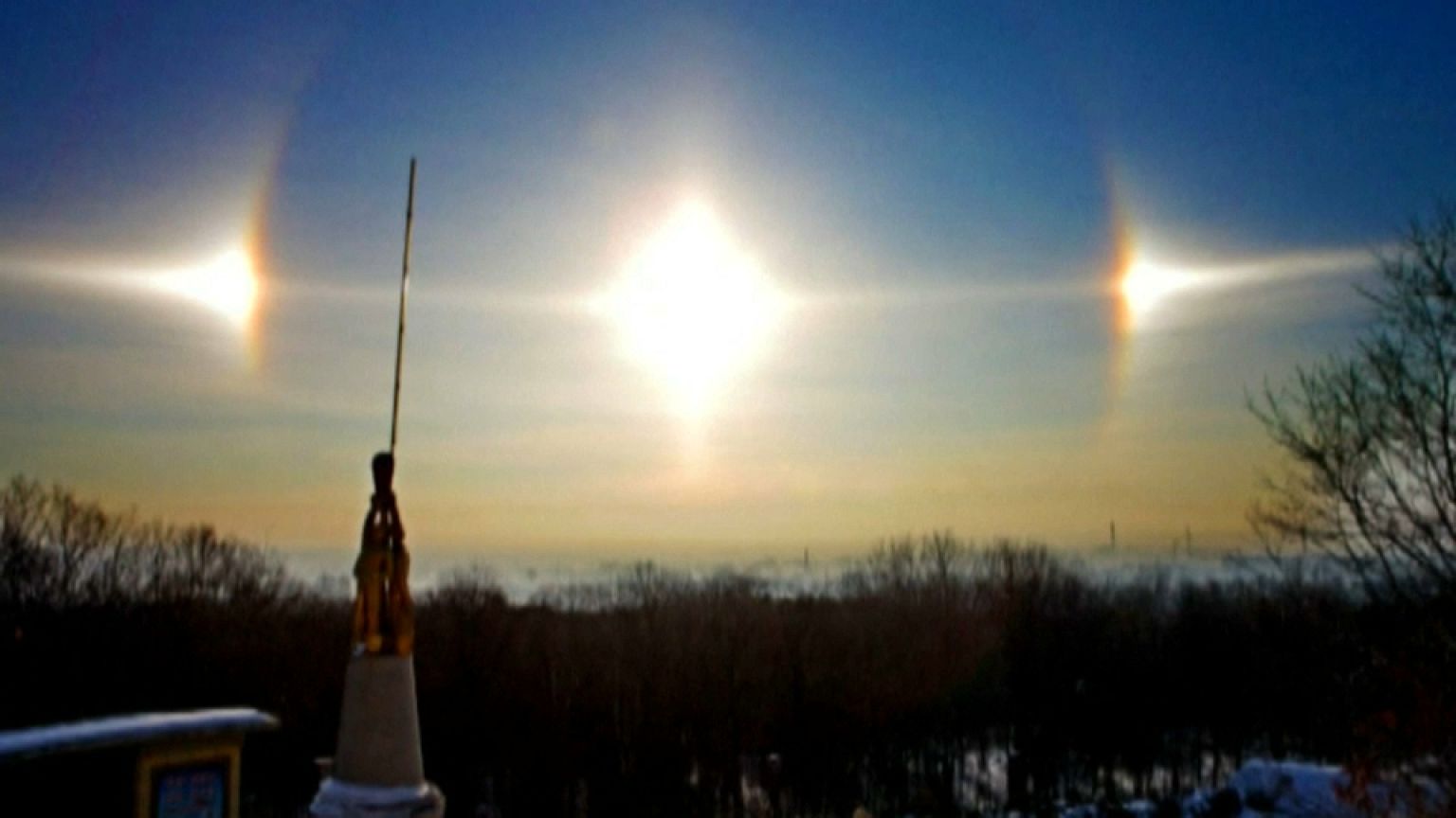Insolite : les trois soleils de Harbin