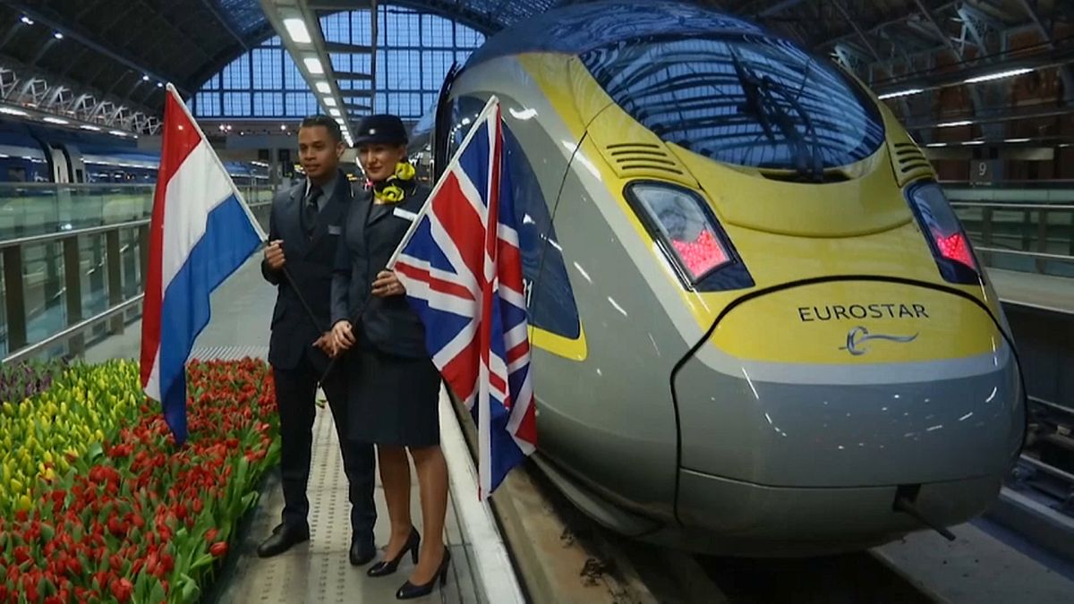 يوروستار تدشن أول خط للقطار من لندن إلى أمستردام