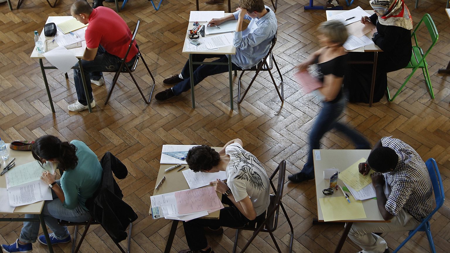 Studenten in einer Universität in Frankreich