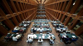 The library of Humboldt-University in Berlin, Germany. 