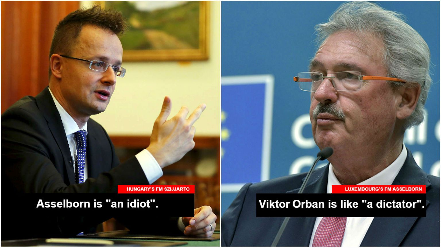 'You’re an idiot': Hungary’s foreign minister blasts Luxembourg counterpart